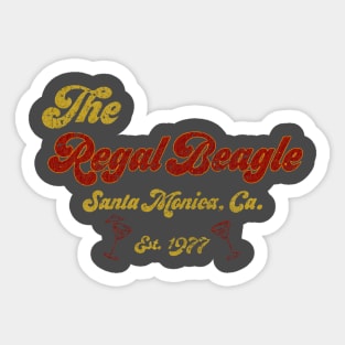 The regal beagle cocktail 1977 Sticker